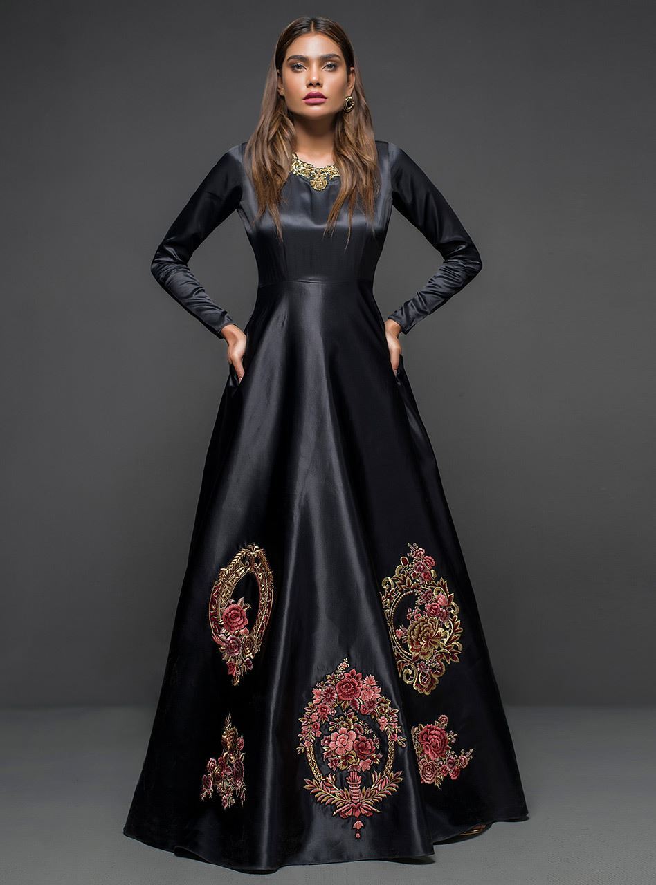 Zainab Chottani | Semi Formals | BLACK GOWN - D 04