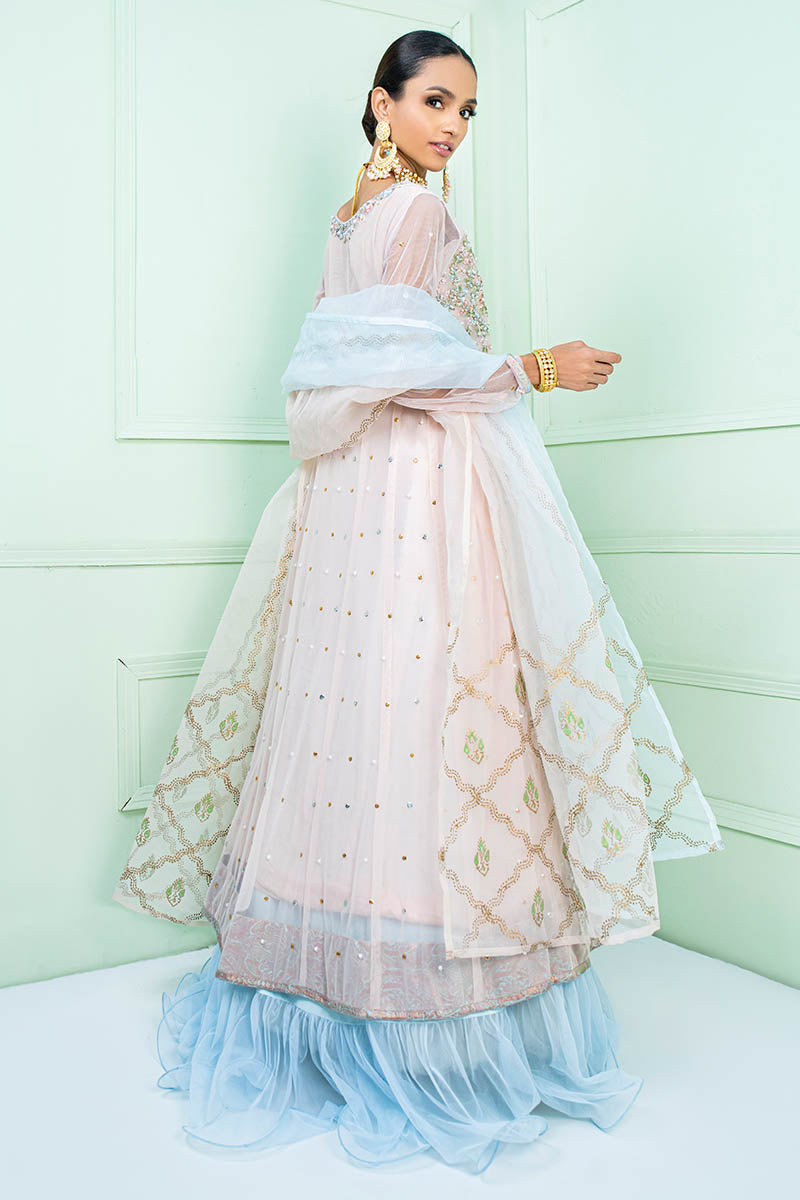 Fatima Khan | Luxury Pret 24 | NISSA (NUDE EMBROIDERED ORGANZA)