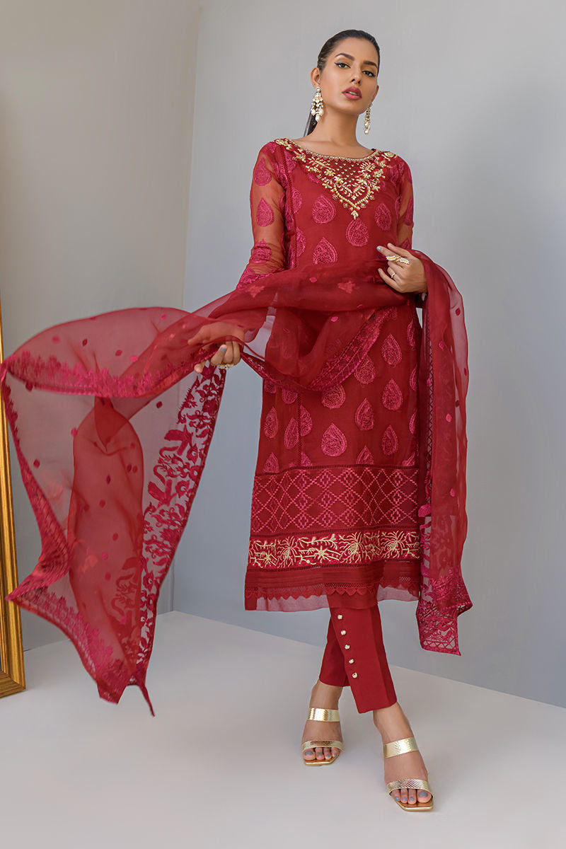 Fatima Khan | Luxury Pret 24 | CHARISMATIC RED