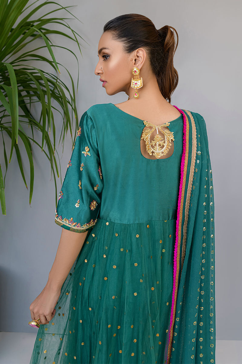 Fatima Khan | Luxury Pret 24 | JADE GREEN GOLD