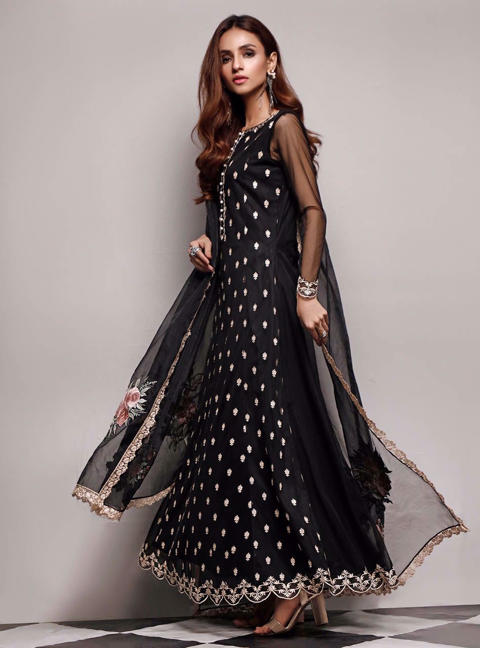 Zainab Chottani | Luxury Pret | BLACK ROSALINE