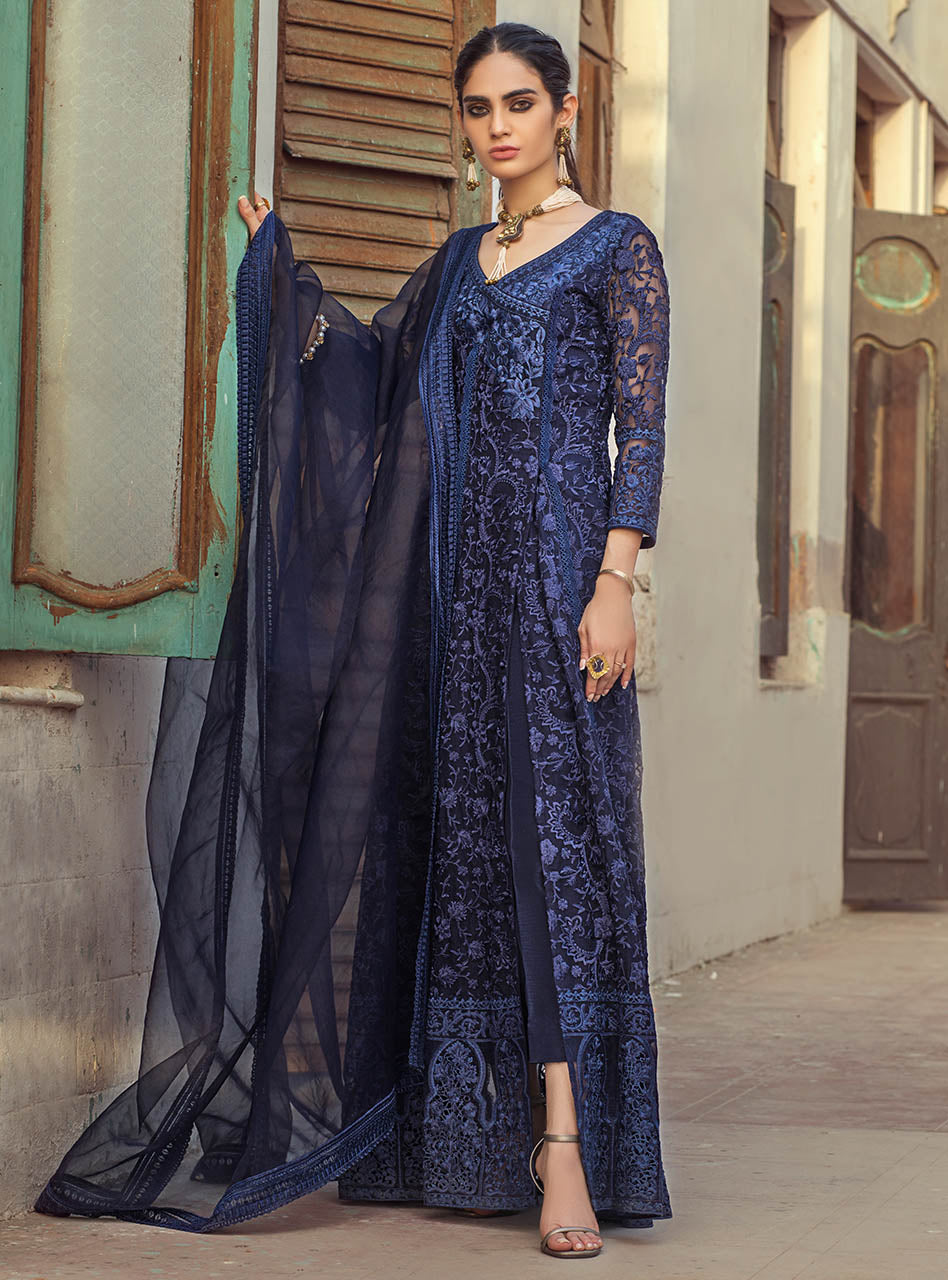 Zainab Chottani | Luxury Pret | NAVY DAFFODILS