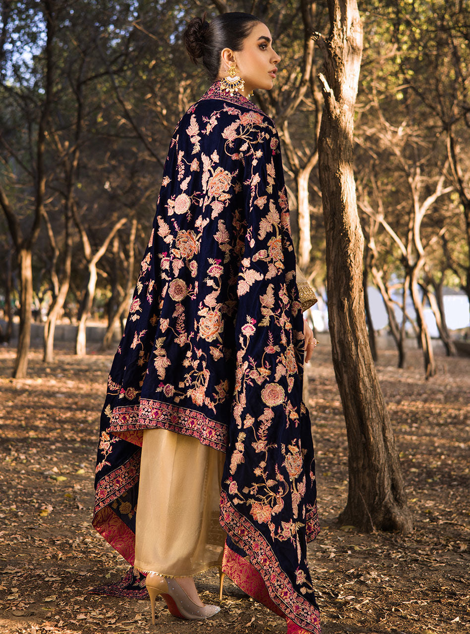 Zainab Chottani | Luxury Pret | MEHMAL- BLUE