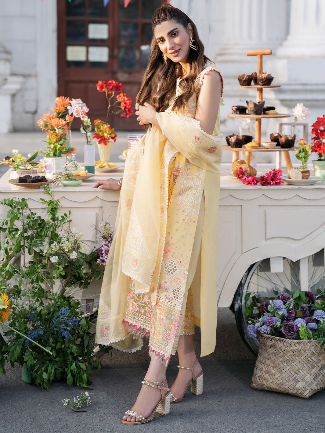 Bin Ilyas | Clara Embroidered Lawn 24 | 212 - B - Khanumjan  Pakistani Clothes and Designer Dresses in UK, USA 