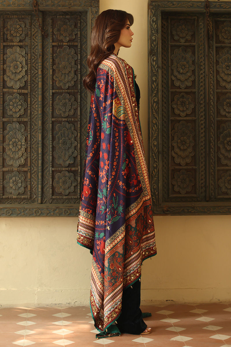 Aisha Imran | Printed Panache Velvet Shawls 25 | Liyana Velvet Shawl
