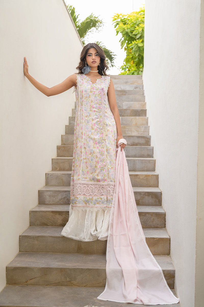Fatima Khan | Eid Digital Silk Prints |   Flora