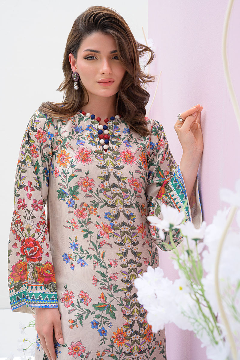 Fatima Khan | Eid Digital Silk Prints | Wildflower