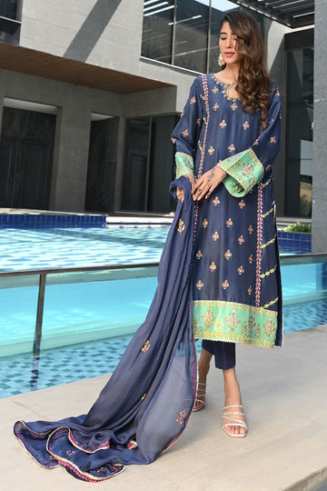 Ansab Jahangir | Luxury Silk Pret | BLUE SAPPHIRE