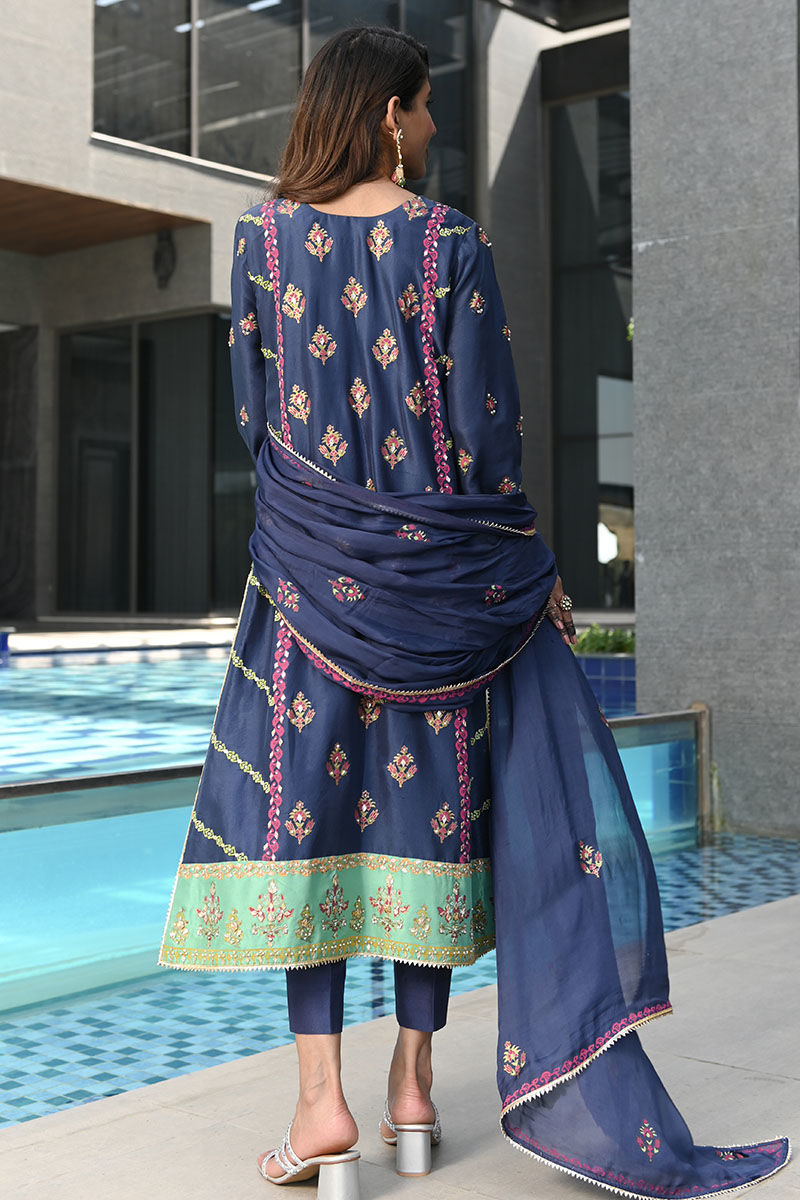 Ansab Jahangir | Luxury Silk Pret | BLUE SAPPHIRE