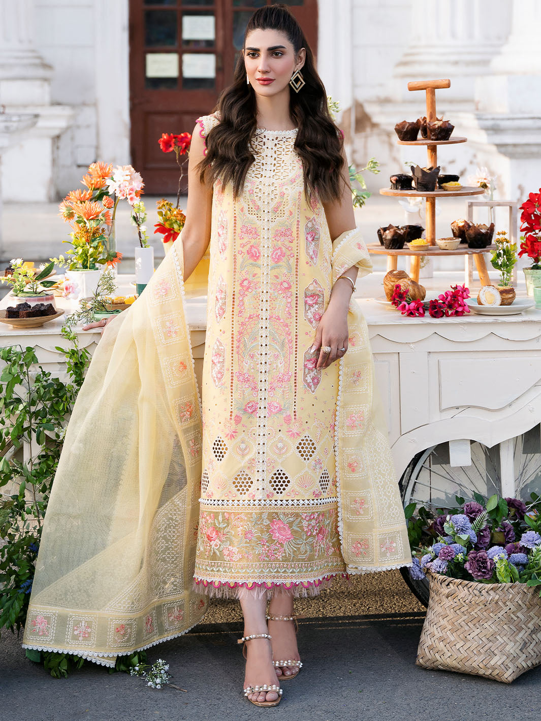 Bin Ilyas | Clara Embroidered Lawn 24 | 212 - B - Khanumjan  Pakistani Clothes and Designer Dresses in UK, USA 