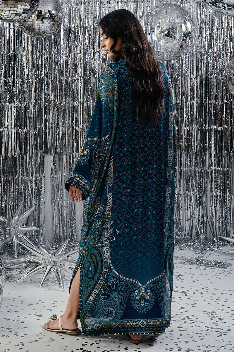 Fatima Khan | Disco Revival Festive Silk | Chundri Kaftan