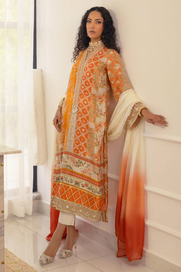 Annus Abrar | Luxe Silk Pret | LAMYA - SHIRT AND DUPATTA