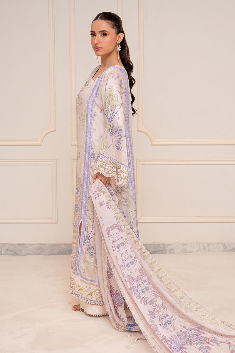 Fatima Khan | Layan Printed Eid Edit | Ivory Meadow