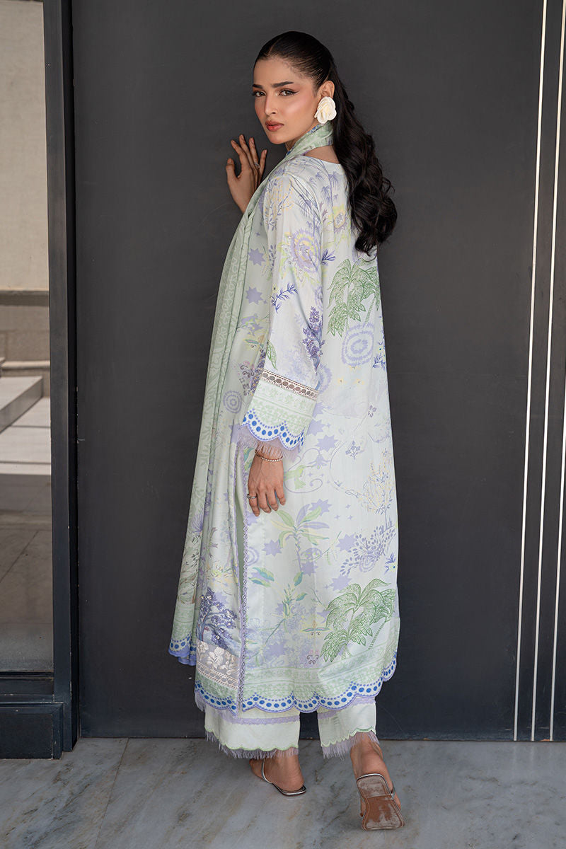 Fatima Khan | Layan Printed Eid Edit | Mint Riverie