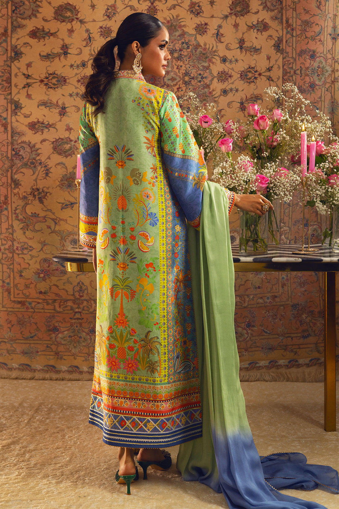 Annus Abrar | Lime Luxe Silk |   Limya