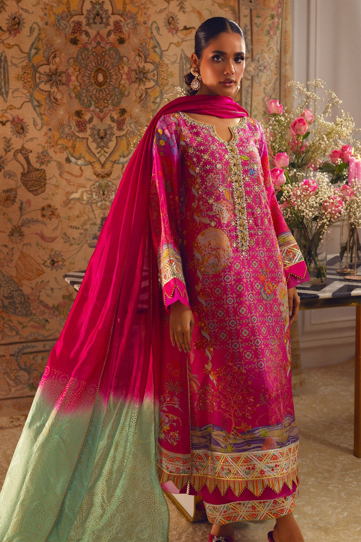 Annus Abrar | Lime Luxe Silk | Misaka