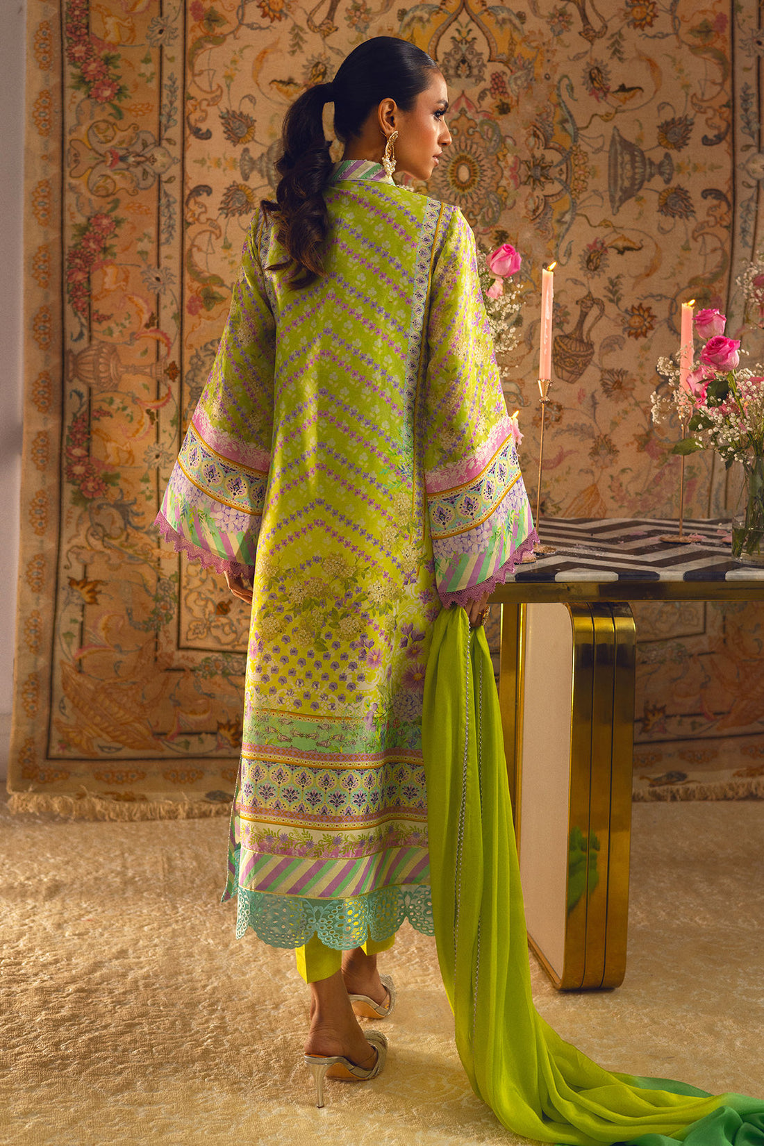 Annus Abrar | Lime Luxe Silk | Linara