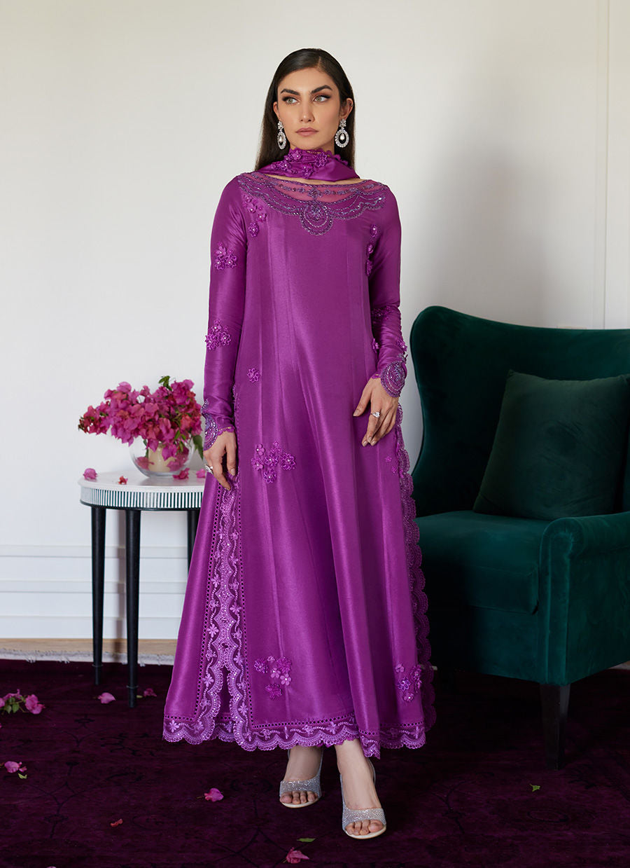 Farah Talib Aziz | Luna Eid Collection 24 | TIERRA MUTED MAGENTA - Khanumjan  Pakistani Clothes and Designer Dresses in UK, USA 