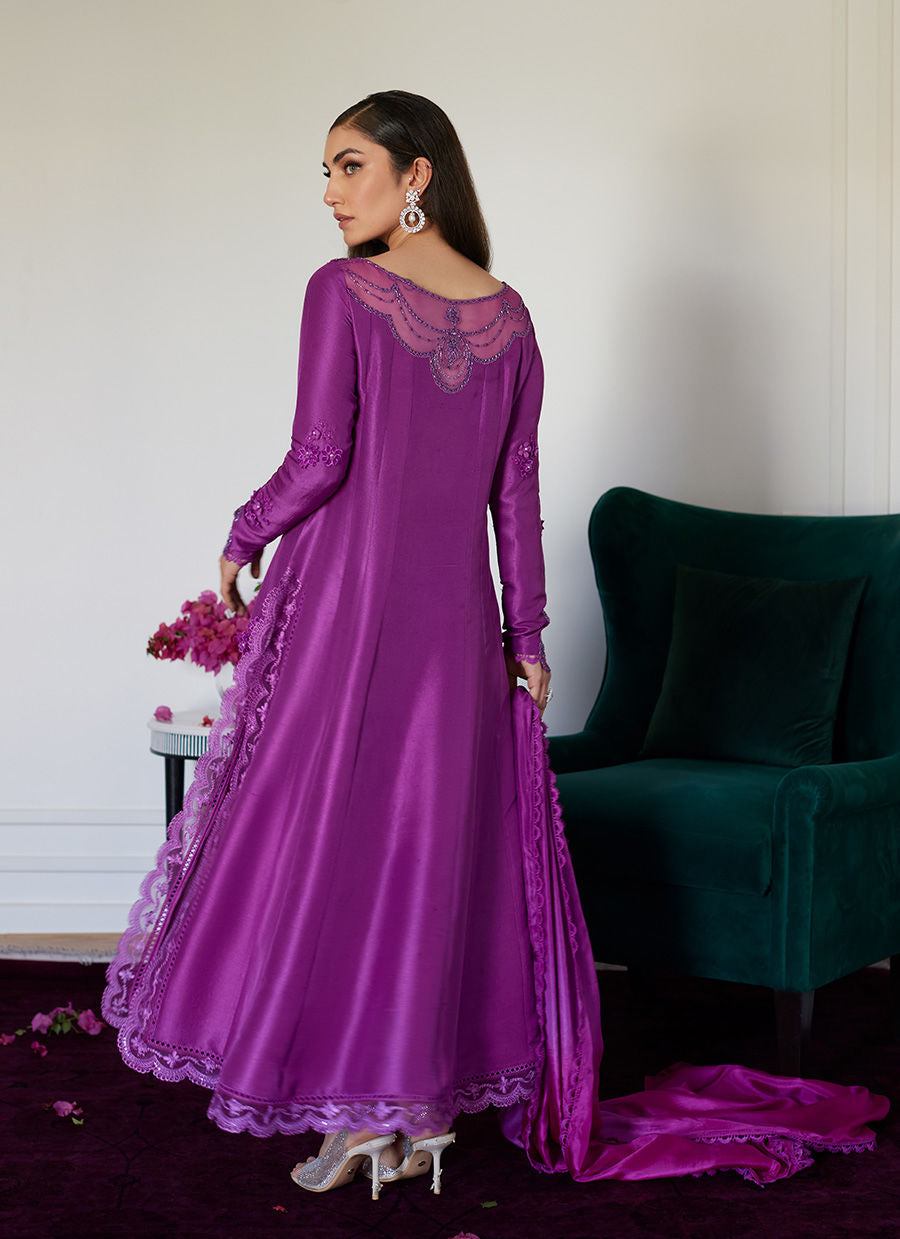 Farah Talib Aziz | Luna Eid Collection 24 | TIERRA MUTED MAGENTA - Khanumjan  Pakistani Clothes and Designer Dresses in UK, USA 