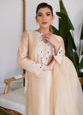 Farah Talib Aziz | Luna Eid Collection 24 | MELVINA CHAMPAGNE BEIGE - Khanumjan  Pakistani Clothes and Designer Dresses in UK, USA 