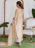 Farah Talib Aziz | Luna Eid Collection 24 | MELVINA CHAMPAGNE BEIGE - Khanumjan  Pakistani Clothes and Designer Dresses in UK, USA 