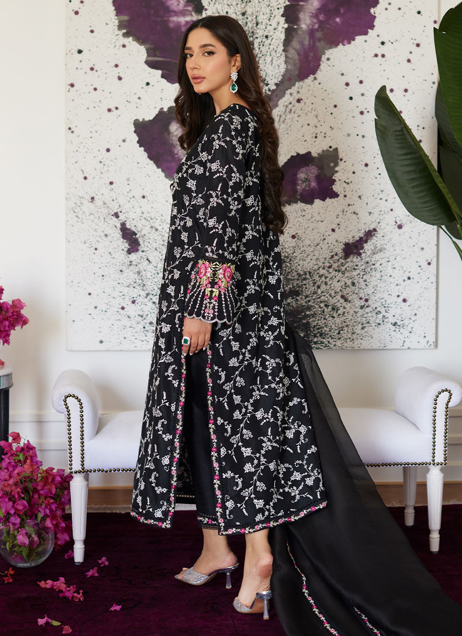 Farah Talib Aziz | Luna Eid Collection 24 | VITTORIA BLACK - Khanumjan  Pakistani Clothes and Designer Dresses in UK, USA 