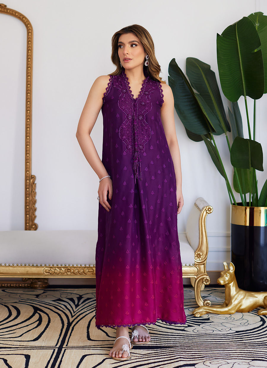 Farah Talib Aziz | Luna Eid Collection 24 | VIOLETTE WILD BERRY OMBRE - Khanumjan  Pakistani Clothes and Designer Dresses in UK, USA 