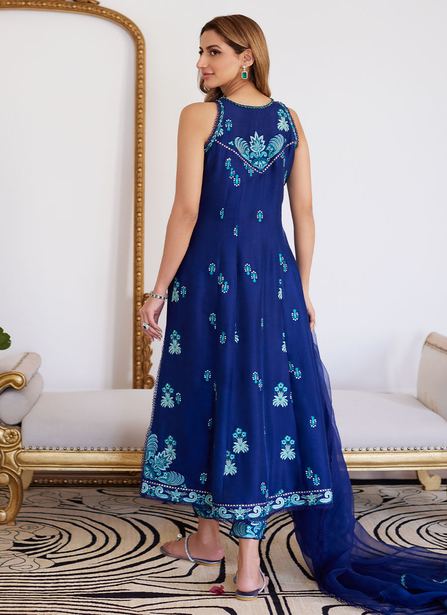 Farah Talib Aziz | Luna Eid Collection 24 | ELSYEE ROYAL BLUE - Khanumjan  Pakistani Clothes and Designer Dresses in UK, USA 