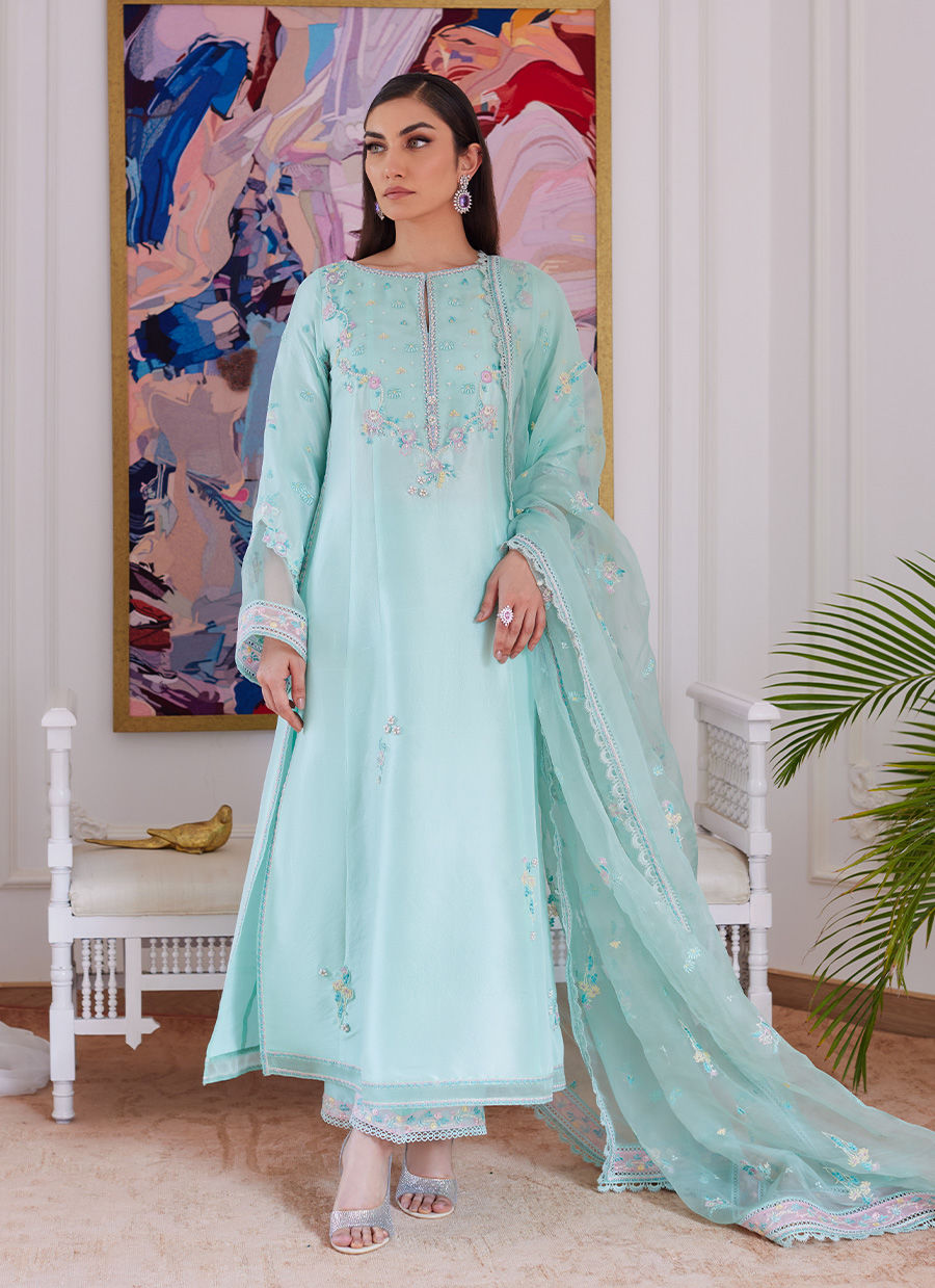 Farah Talib Aziz | Luna Eid Collection 24 | AURELLA MINT - Khanumjan  Pakistani Clothes and Designer Dresses in UK, USA 