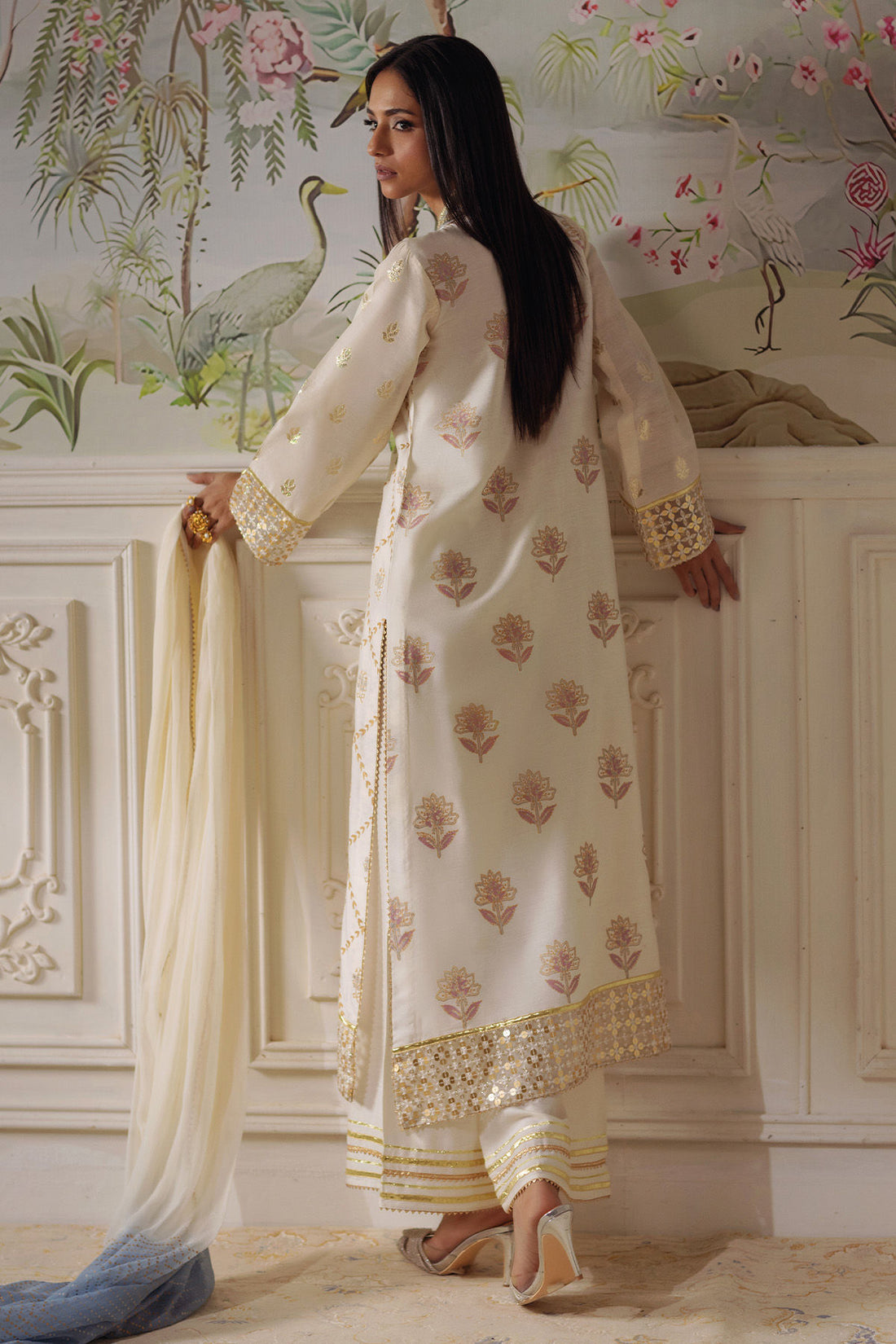 Annus Abrar | Elemental Festive | Fasila (Shirt, Pants and Dupatta)