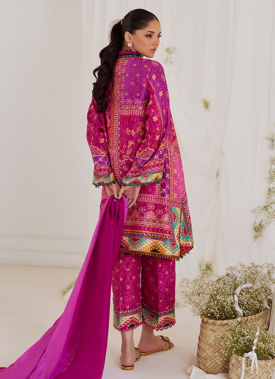 Farah Talib Aziz | Designer Picks 24 | LUZ MAGENTA SHIRT AND DUPATTA