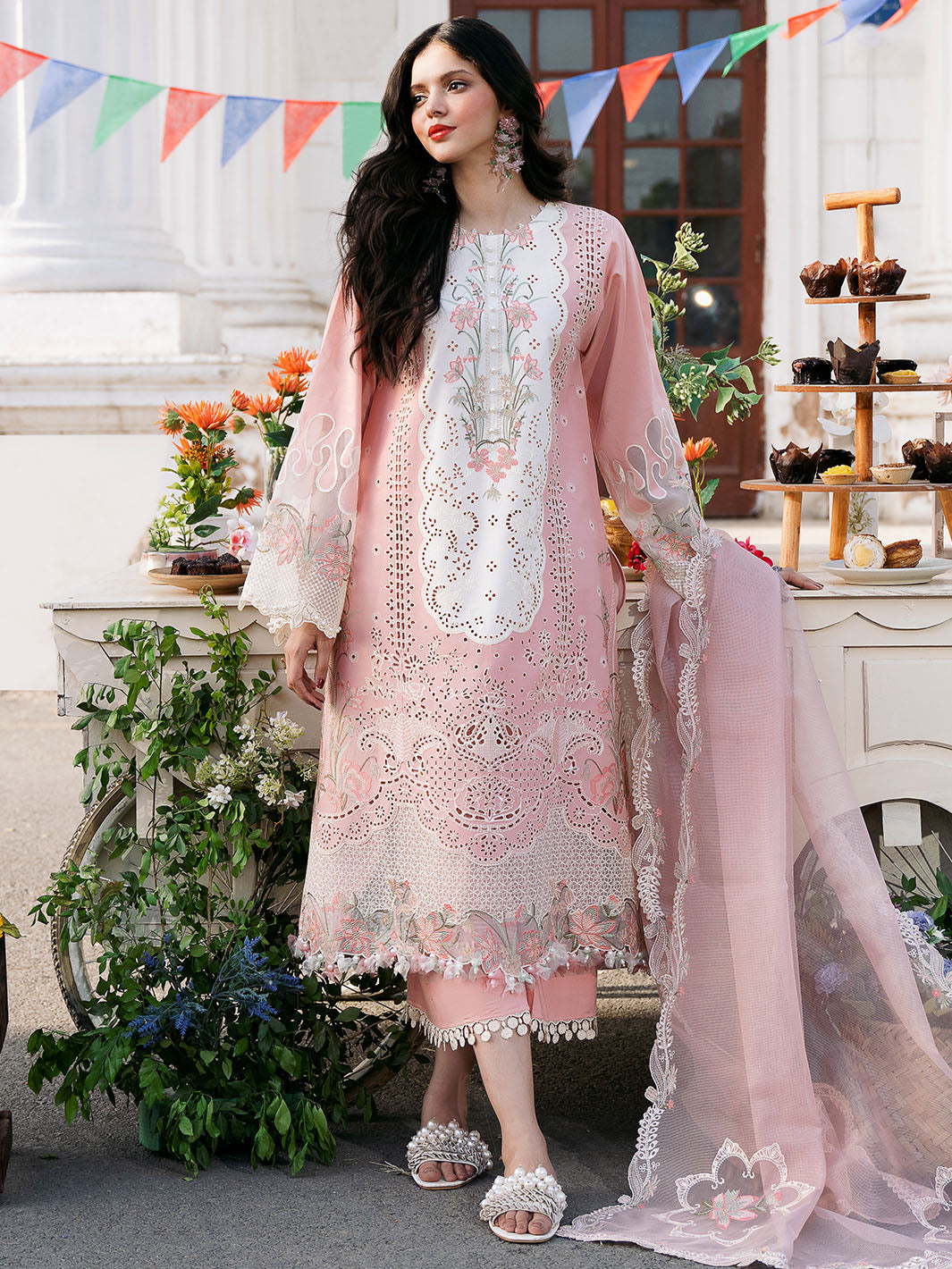 Bin Ilyas | Clara Embroidered Lawn 24 | 216 - A - Khanumjan  Pakistani Clothes and Designer Dresses in UK, USA 