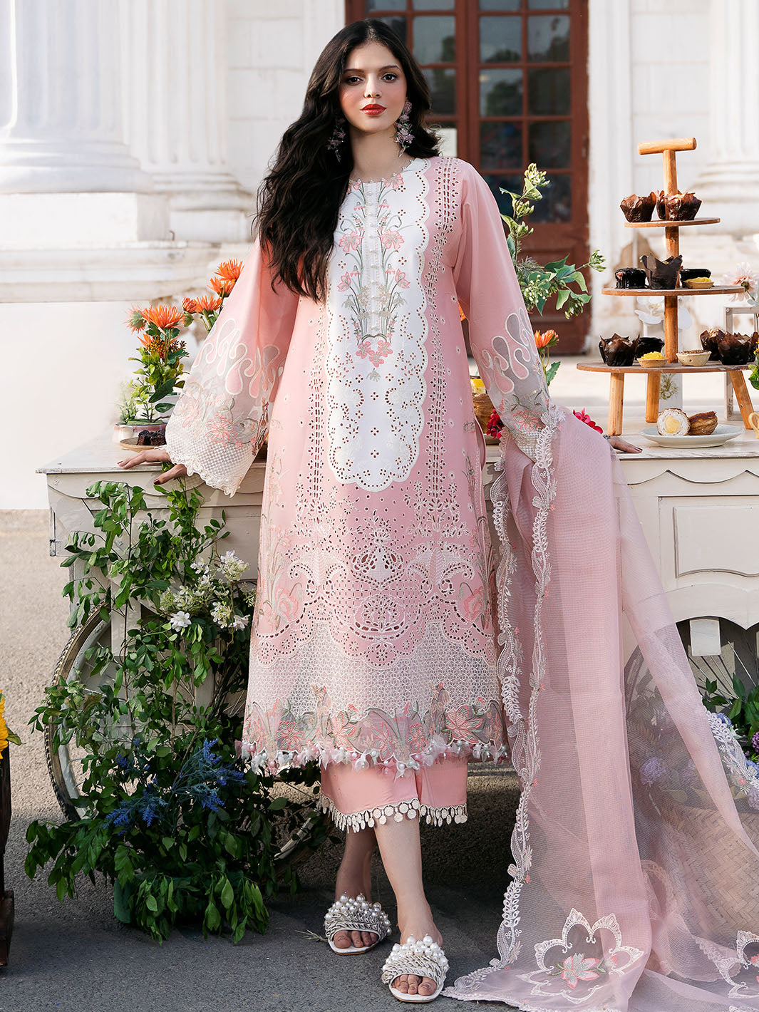 Bin Ilyas | Clara Embroidered Lawn 24 | 216 - A - Khanumjan  Pakistani Clothes and Designer Dresses in UK, USA 