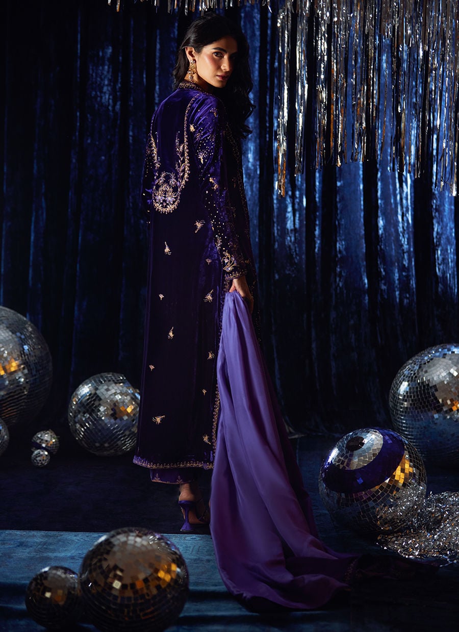 Farah Talib Aziz | Velvet Fete 4 | Tahlia Shirt And Dupatta