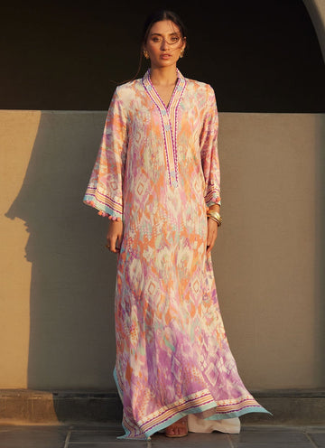 Farah Talib Aziz | Laani The Kaftan Edit | Solana Sunset Crepe