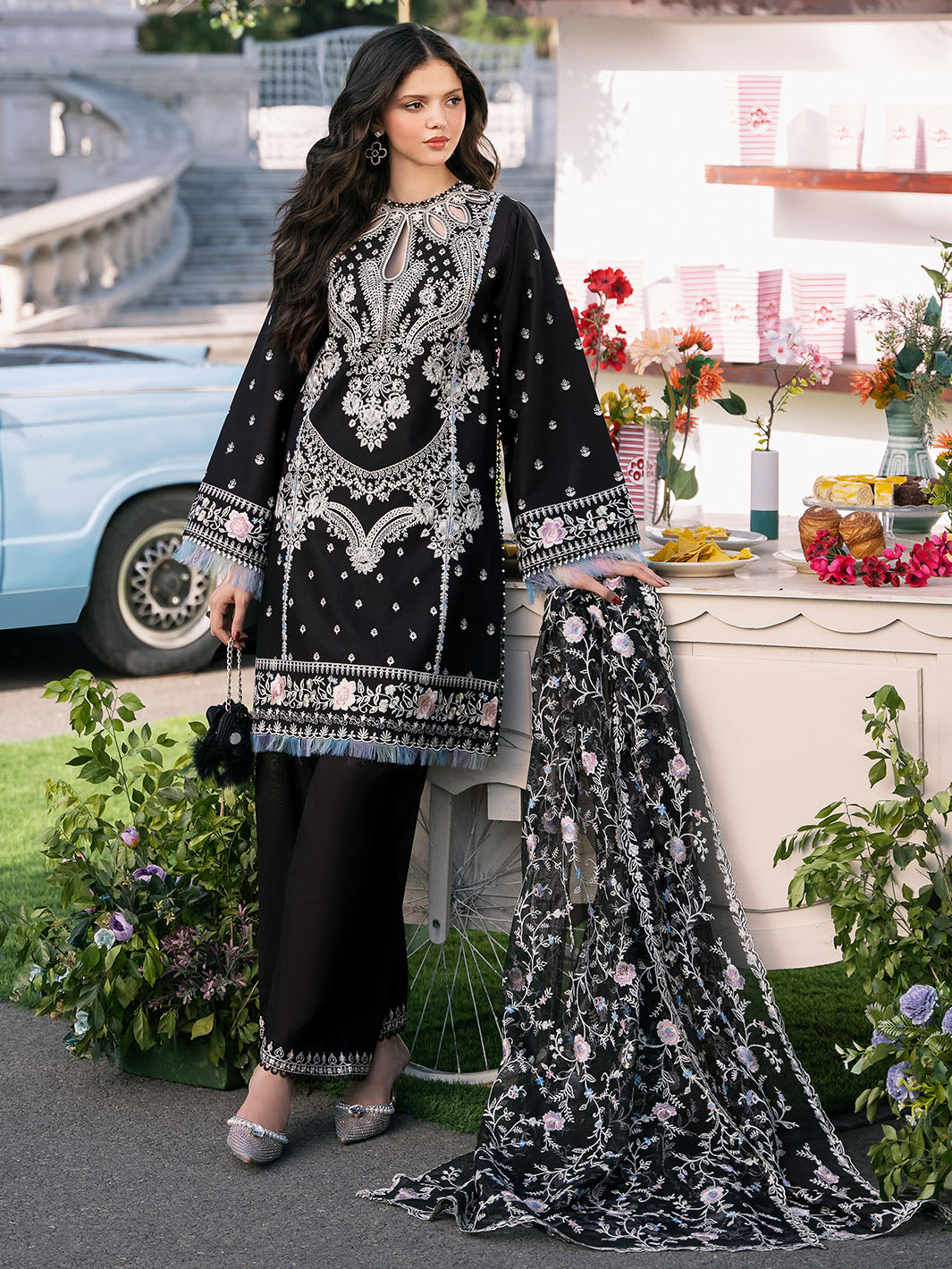 Bin Ilyas | Clara Embroidered Lawn 24 | 214 - A - Khanumjan  Pakistani Clothes and Designer Dresses in UK, USA 