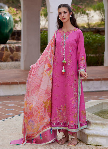 Farah Talib Aziz | Luxury Lawn 26 | Palmira Pink