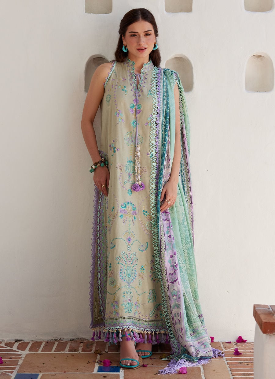 Farah Talib Aziz | Luxury Lawn 26 | Valeria Olive