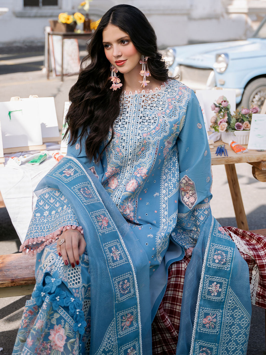 Bin Ilyas | Clara Embroidered Lawn 24 | 212 - A - Khanumjan  Pakistani Clothes and Designer Dresses in UK, USA 