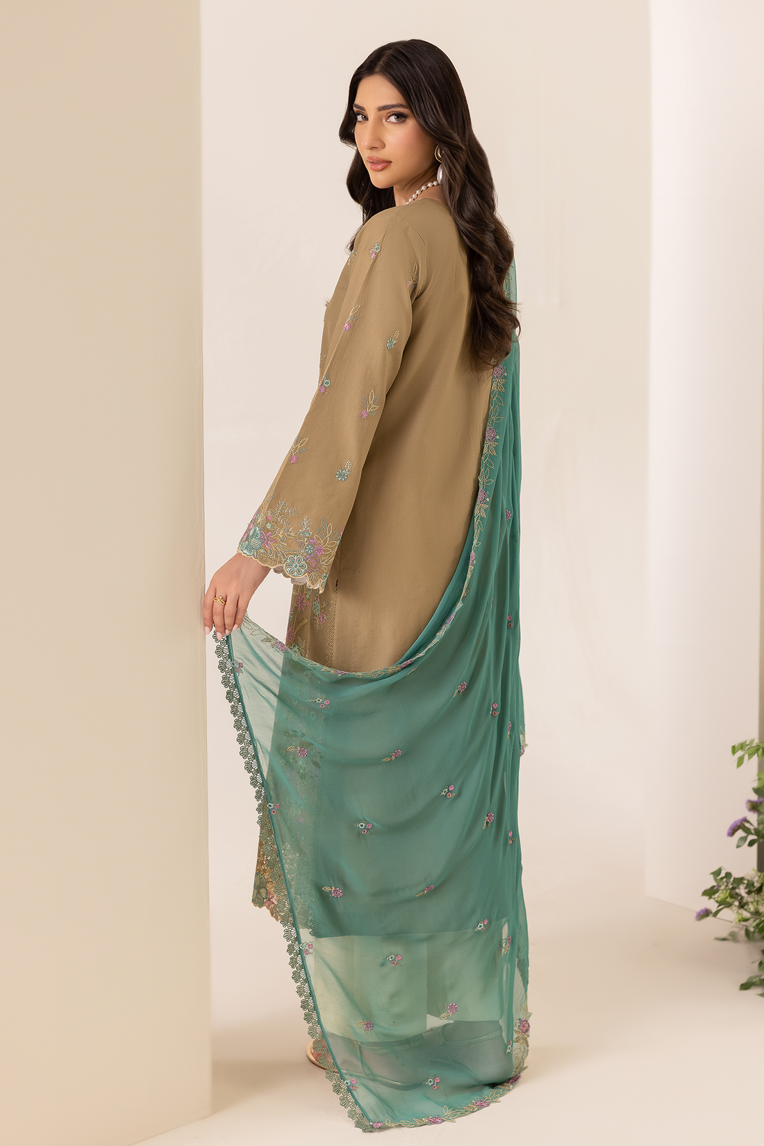 Rajbari | Premium Edition |Embroidered Chiffon Dopatta 03