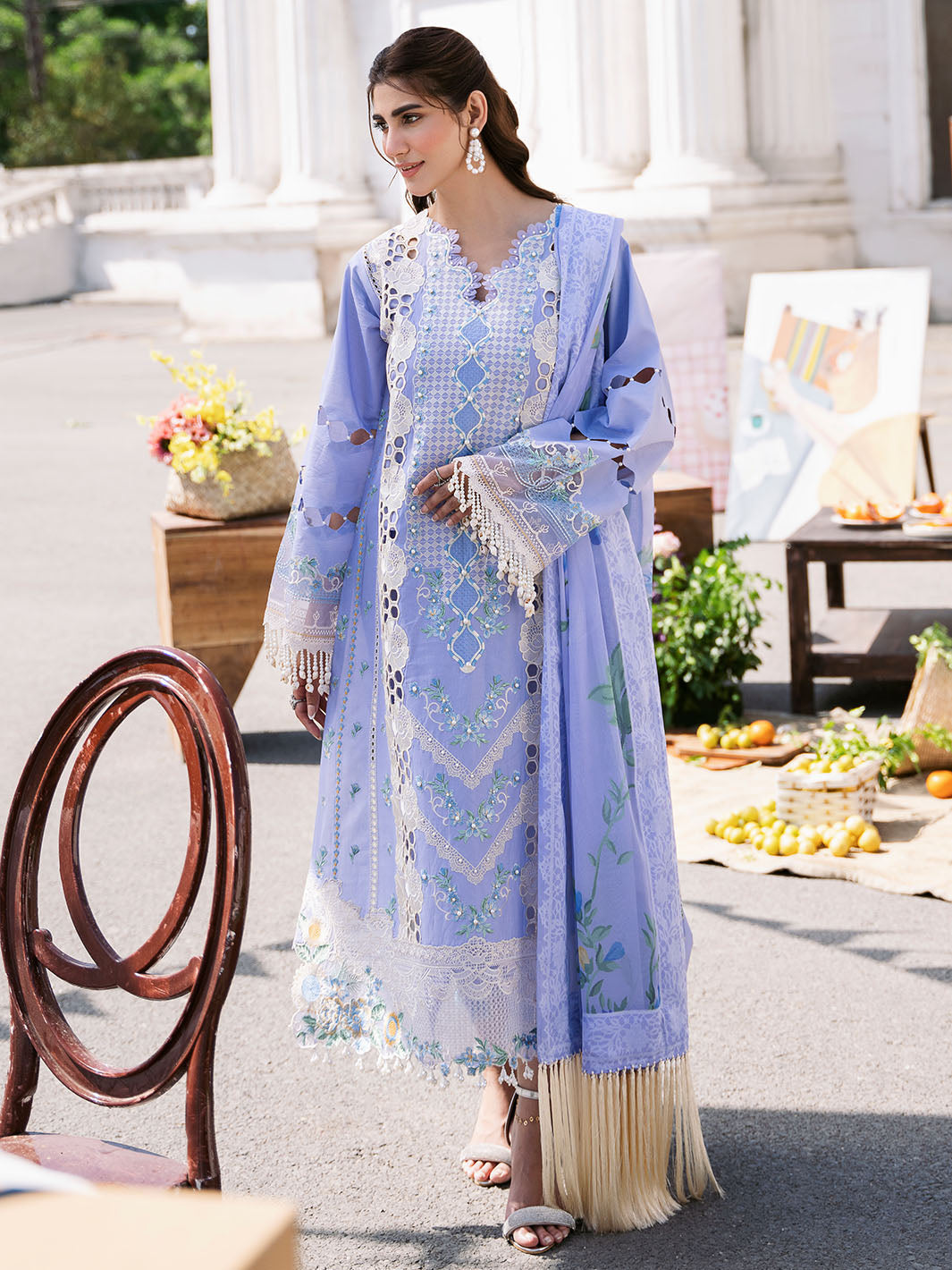 Bin Ilyas | Clara Embroidered Lawn 24 | 213 - A - Khanumjan  Pakistani Clothes and Designer Dresses in UK, USA 