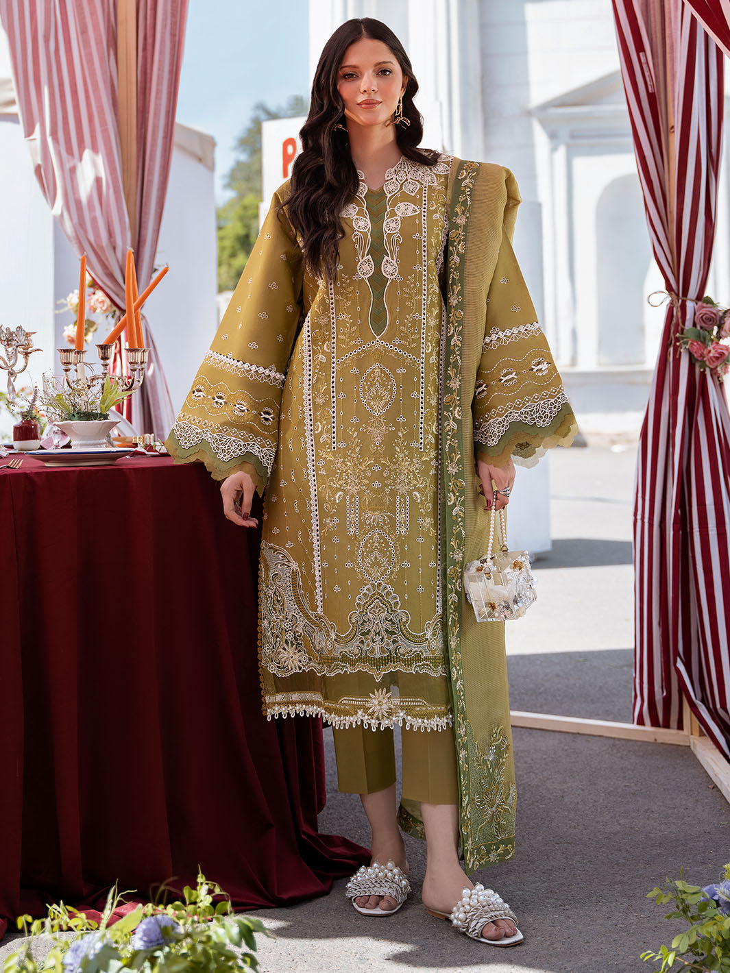 Bin Ilyas | Clara Embroidered Lawn 24 | 211 - A - Khanumjan  Pakistani Clothes and Designer Dresses in UK, USA 