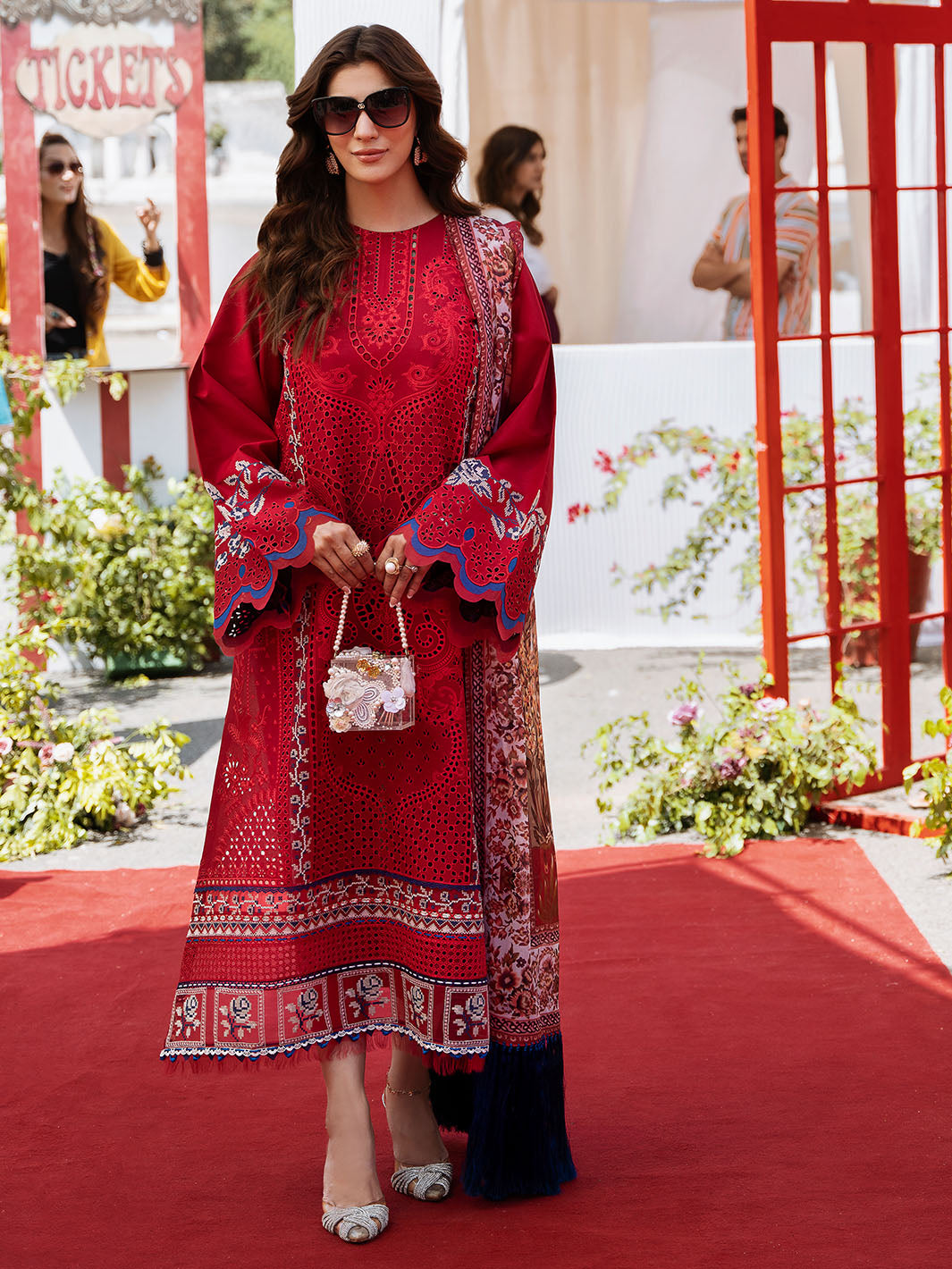 Bin Ilyas | Clara Embroidered Lawn 24 | 217 - B - Khanumjan  Pakistani Clothes and Designer Dresses in UK, USA 