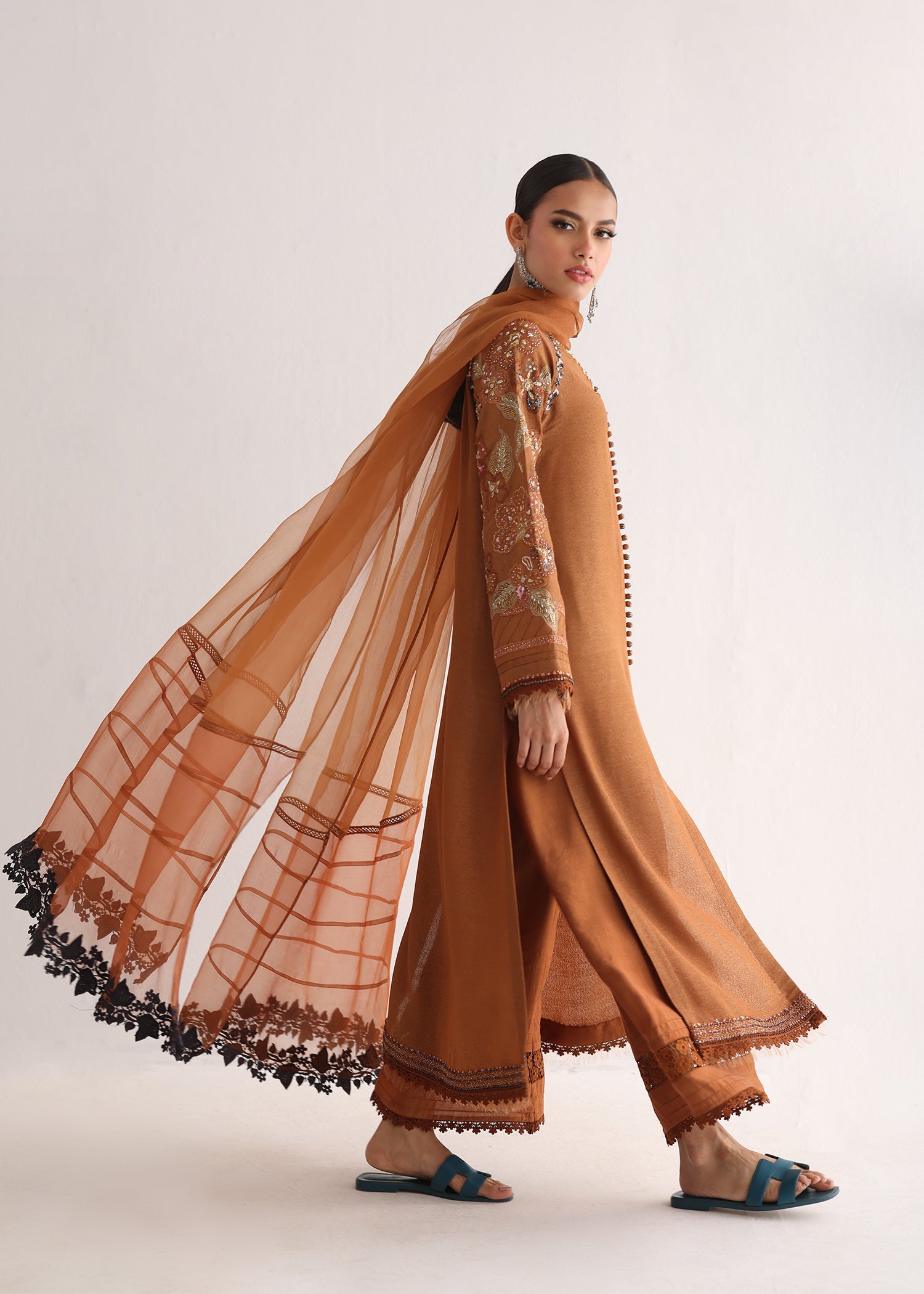 Umsha | Luxury Pret |RADIANT TAN - Khanumjan  Pakistani Clothes and Designer Dresses in UK, USA 