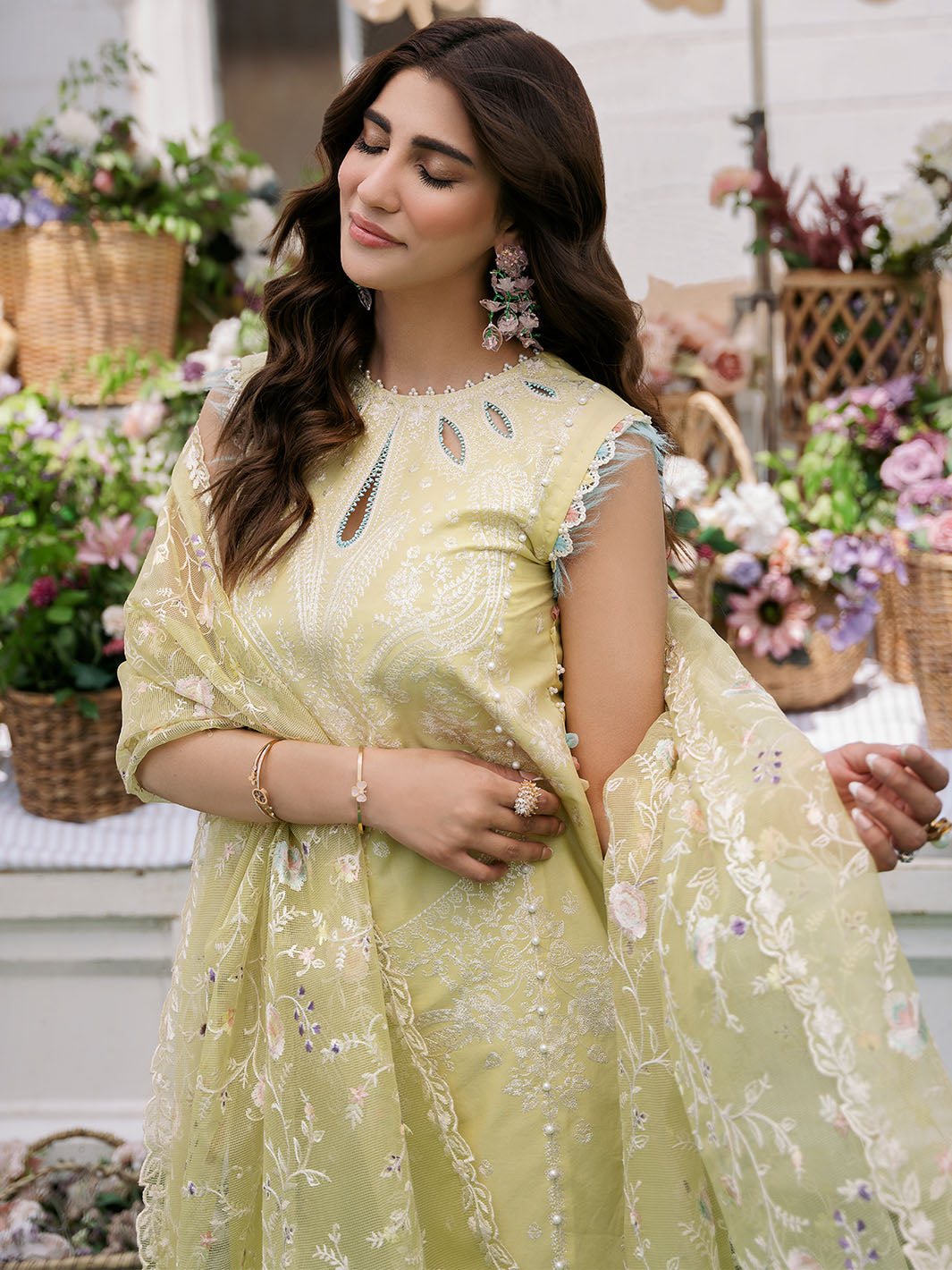 Bin Ilyas | Clara Embroidered Lawn 24 | 214 - B - Khanumjan  Pakistani Clothes and Designer Dresses in UK, USA 