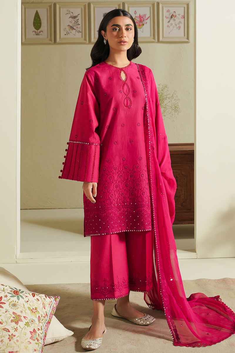 Cross Stitch | Mahiri Embroidered Lawn 24 | FUCHSIA BLUSH - Khanumjan  Pakistani Clothes and Designer Dresses in UK, USA 