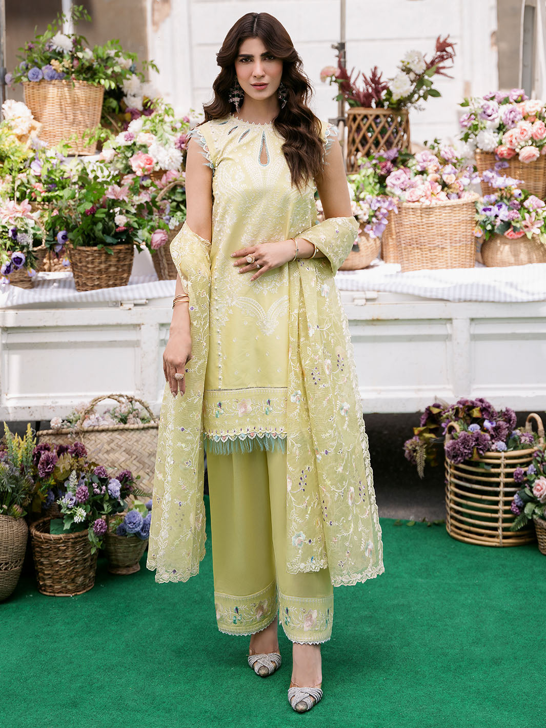 Bin Ilyas | Clara Embroidered Lawn 24 | 214 - B - Khanumjan  Pakistani Clothes and Designer Dresses in UK, USA 