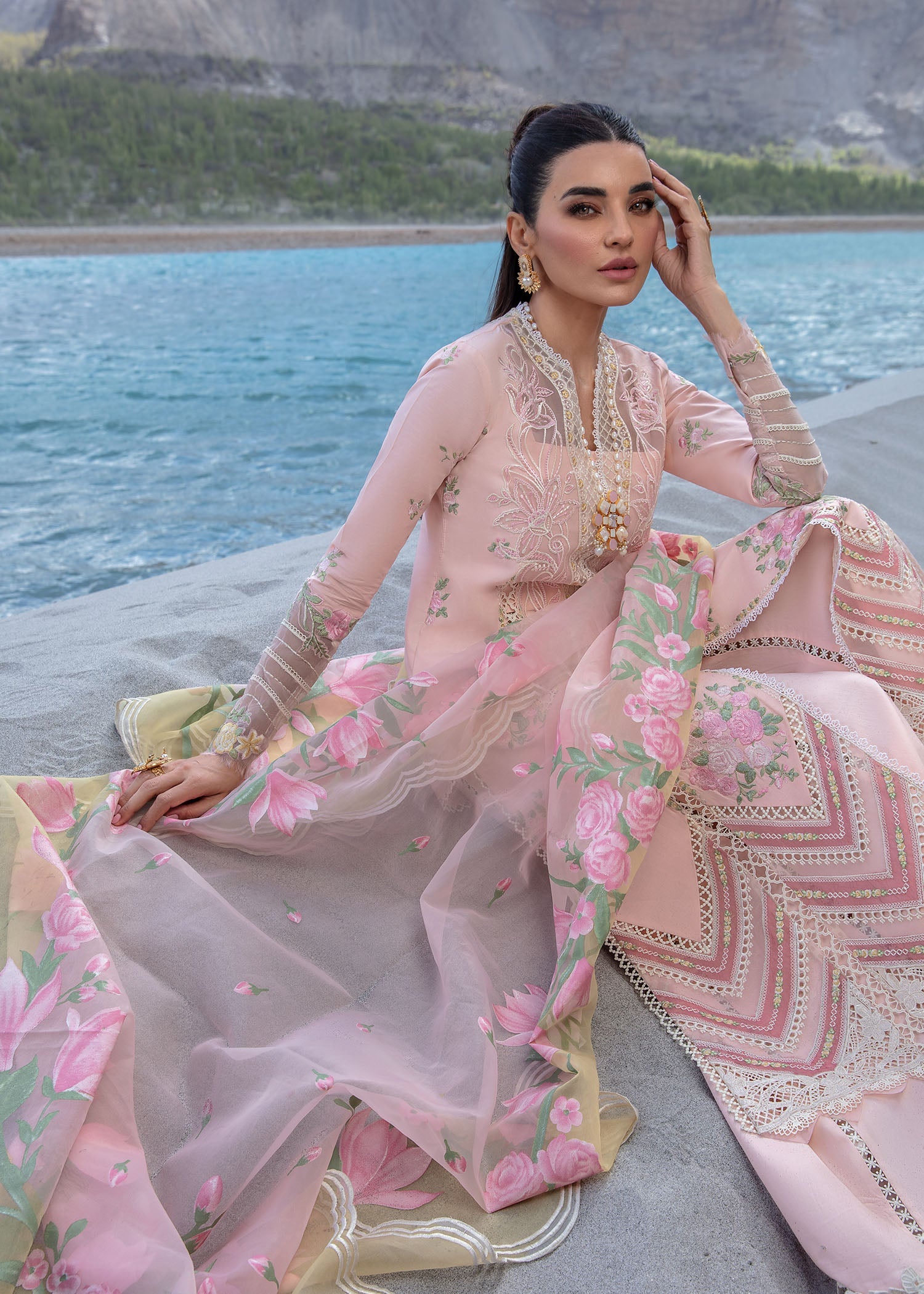 Crimson | Lawn 2024 | Forget Me Not - Sorbet Pink - Khanumjan  Pakistani Clothes and Designer Dresses in UK, USA 