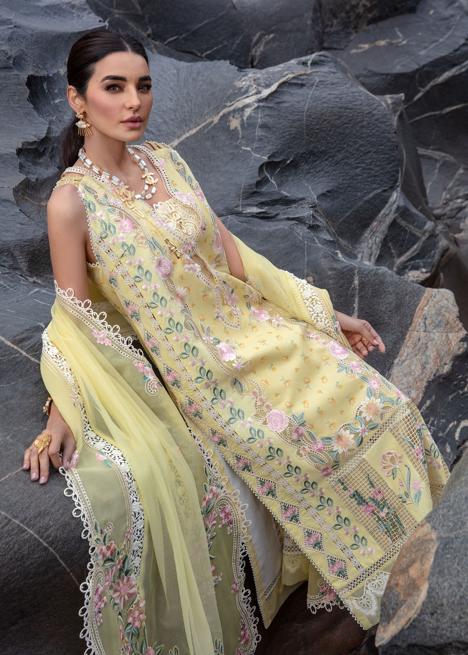 Crimson | Lawn 2024 | Believe In Her - Topaz Yellow - Khanumjan  Pakistani Clothes and Designer Dresses in UK, USA 