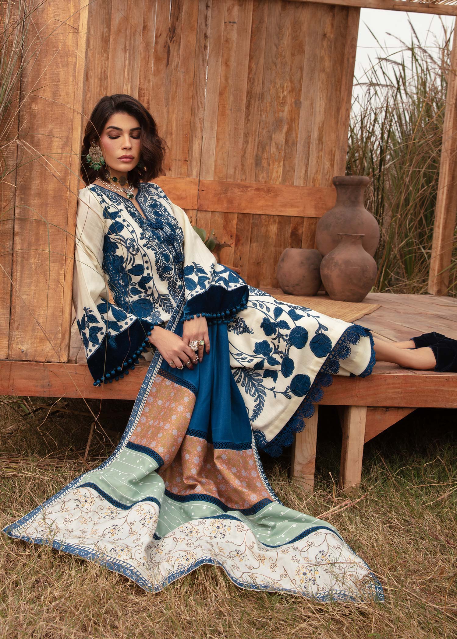 Saira Shakira | Raya Winter Stitched 23 | Pearl - Khanumjan  Pakistani Clothes and Designer Dresses in UK, USA 